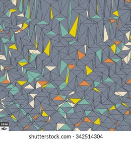 Colorful Mosaic Background. Polygonal Vector Illustration. 
