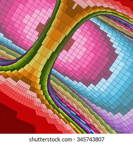Colorful Mosaic Background. Polygonal Vector Illustration. 