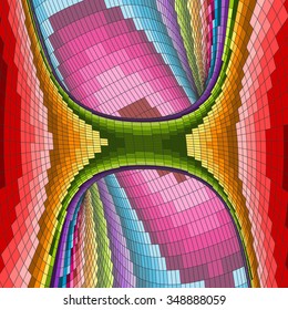 Fondo Mosaico Colorido. Ilustración de vectores poligonales. 