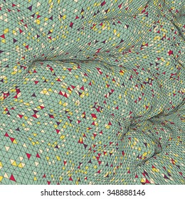 Colorful Mosaic Background. Polygonal Vector Illustration. 

