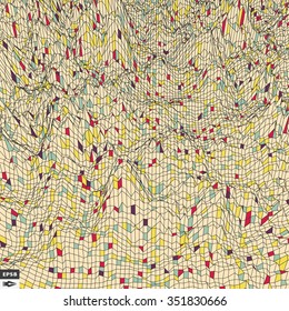 Colorful Mosaic Background. Polygonal Vector Illustration. 