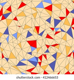 Colorful Mosaic Background. Polygonal Vector Illustration. 
