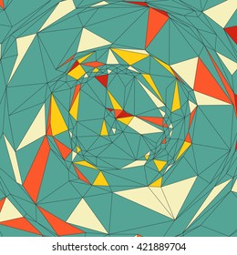 Fondo Mosaico Colorido. Ilustración de vectores poligonales. 