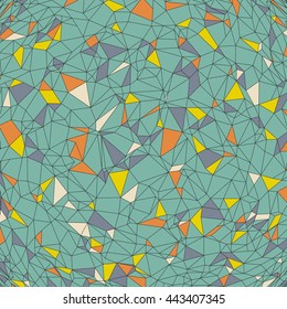 Farbiger Mosaikhintergrund. Polygonale Vektorgrafik. 