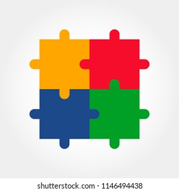 Colorful mosaic background Puzzles. cute puzzle puzzle. vector illustration isolated illustration