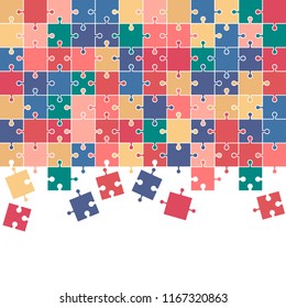 Colorful mosaic background Puzzles. cute puzzle puzzle. vector illustration isolated illustration