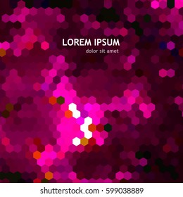 Colorful mosaic background. Vector