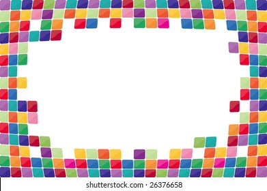 Colorful mosaic background. Vector-Illustration