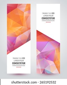 Colorful mosaic banner. Vector illustration for your business presentations. EPS10.