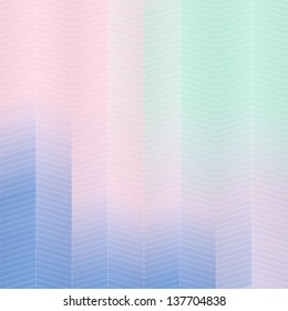 Colorful mosaic banner for your design. Geometric hipster retro background. Chevron with gradient background. Elegant vector blur texture