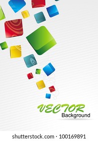 colorful mosaic concept background, vector