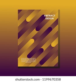 Colorful mosaic cover vector. Template abstract gradient with yellow and purple. Trendy futuristic modern neon background.