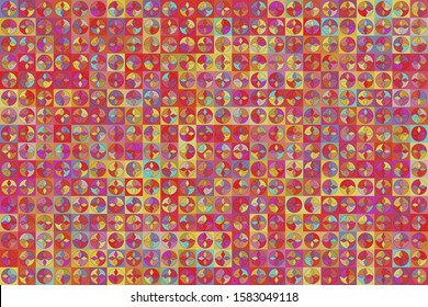 Colorful mosaic covers design. Minimal geometric pattern background. Eps10 vector