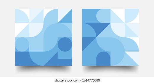 Colorful Mosaic Covers Design. Minimal Geometric Pattern. Abstract Vector Pattern Design In Scandinavian Style For Branding, Web Banner, Business, Fashion, Prints On Fabric.