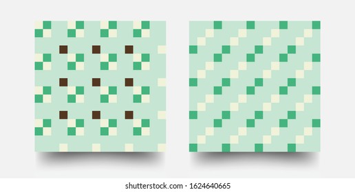 Colorful Mosaic Covers Design. Minimal Geometric Pattern. Abstract Vector Pattern Design For Branding, Web Banner, Business, Fashion, Prints On Fabric.