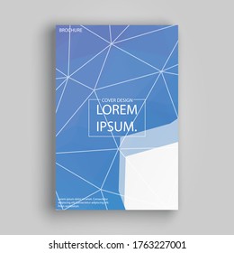 Colorful mosaic covers design. Minimal geometric pattern gradients with abstract lines modern different color gradient style on background for decoration presentation, brochure, catalog, poster book