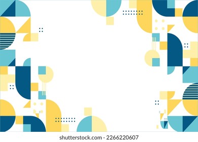 Colorful mosaic covers design. Minimal geometric pattern gradient isolated on white background