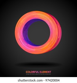 Colorful mosaic design element with space for Your text