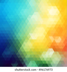 Colorful mosaic geometric background