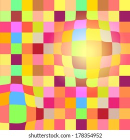 Colorful mosaic geometric background with 3D effect for your web design