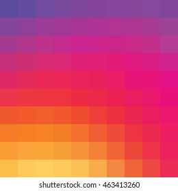 Colorful Mosaic Gradient Color Background. Inspired By Instagram New Logo 2016.