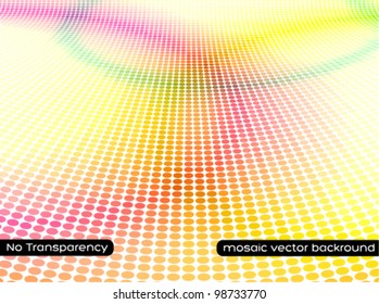 colorful mosaic halftone perspective background - EPS8