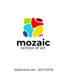 Colorful Mosaic Logo Design Vector Template