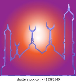 Colorful of  Mosaic Mosque