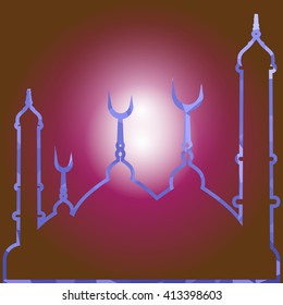 Colorful of  Mosaic Mosque