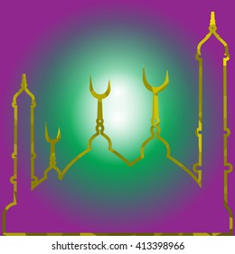 Colorful of Mosaic Mosque