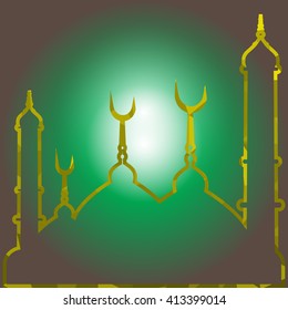 Colorful of Mosaic Mosque