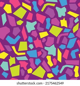 Colorful mosaic pattern with cutout various shape.