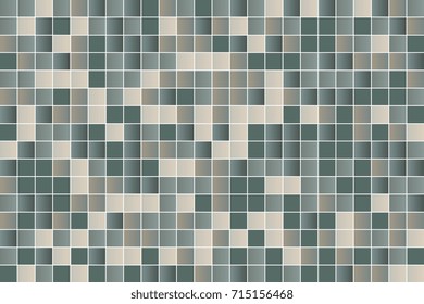 Colorful mosaic pattern design. Abstract background of geometric shapes. Geometric mosaic of squares