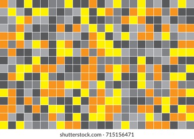 Colorful mosaic pattern design. Abstract background of geometric shapes. Geometric mosaic of squares