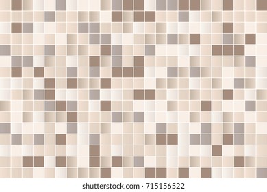Colorful mosaic pattern design. Abstract background of geometric shapes. Geometric mosaic of squares