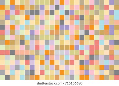 Colorful mosaic pattern design. Abstract background of geometric shapes. Geometric mosaic of squares