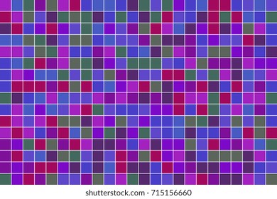 Colorful mosaic pattern design. Abstract background of geometric shapes. Geometric mosaic of squares