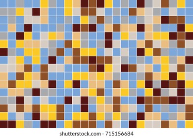 Colorful mosaic pattern design. Abstract background of geometric shapes. Geometric mosaic of squares
