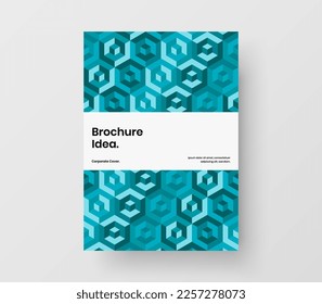 Colorful mosaic pattern poster concept. Creative book cover design vector illustration.