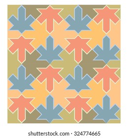 Colorful mosaic pattern, tiling blocks