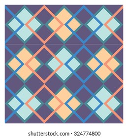 Colorful mosaic pattern, tiling blocks