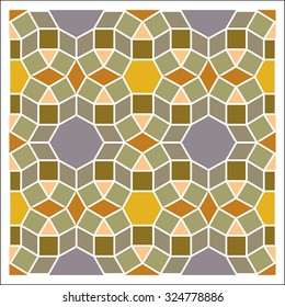Colorful mosaic pattern, tiling blocks