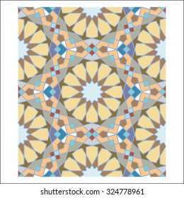 Colorful mosaic pattern, tiling blocks