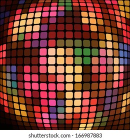 Colorful mosaic pattern, vector illustration. Geometric background. Abstract backdrop (wallpaper)