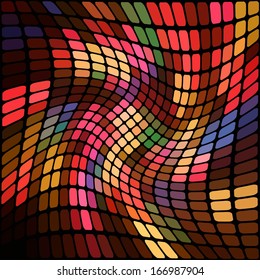 Colorful mosaic pattern, vector illustration. Geometric background. Abstract backdrop (wallpaper)