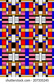 Colorful mosaic pattern,abstract geometric print