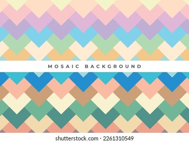 colorful mosaic seamless geometric pattern background