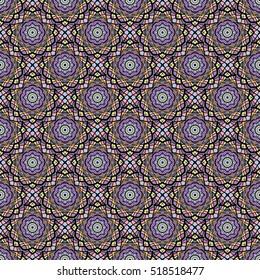 Colorful mosaic seamless pattern background. Vector illustration for your design