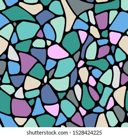 Colorful Mosaic Seamless Pattern. Vector