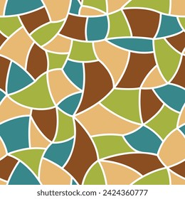 colorful mosaic seamless pattern. vector ornament